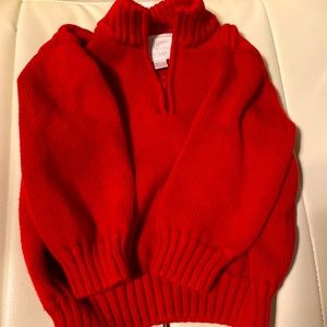 Red cotton sweater